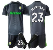 Aston Villa Emiliano Martinez #23 Bramkarskie Koszulka Podstawowa dzieci 2025-26 Krótki Rękaw (+ krótkie spodenki)