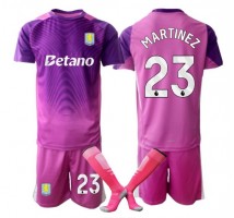 Aston Villa Emiliano Martinez #23 Bramkarskie Koszulka Trzecia dzieci 2025-26 Krótki Rękaw (+ krótkie spodenki)