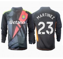 Aston Villa Emiliano Martinez #23 Bramkarskie Koszulka Wyjazdowa 2024-25 Długi Rękaw