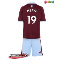 Aston Villa Ibrahim Mbaye #19 Koszulka Podstawowa dzieci 2026-27 Krótki Rękaw (+ krótkie spodenki)