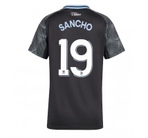 Aston Villa Jadon Sancho #19 Koszulka Wyjazdowa damskie 2025-26 Krótki Rękaw