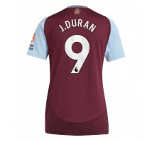 Aston Villa Jhon Duran #9 Koszulka Podstawowa damskie 2024-25 Krótki Rękaw