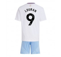 Aston Villa Jhon Duran #9 Koszulka Wyjazdowa dzieci 2024-25 Krótki Rękaw (+ krótkie spodenki)