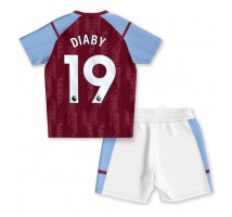 Aston Villa Moussa Diaby #19 Koszulka Podstawowa dzieci 2023-24 Krótki Rękaw (+ krótkie spodenki)