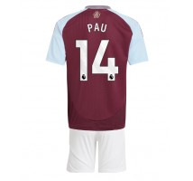 Aston Villa Pau Torres #14 Koszulka Podstawowa dzieci 2024-25 Krótki Rękaw (+ krótkie spodenki)