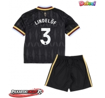 Aston Villa Victor Lindelof #3 Koszulka Wyjazdowa dzieci 2026-27 Krótki Rękaw (+ krótkie spodenki)
