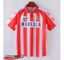 Atletico Madrid 1994-1995 Koszulka Retro Podstawowa Krótki Rękaw