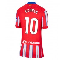Atletico Madrid Angel Correa #10 Koszulka Podstawowa damskie 2024-25 Krótki Rękaw