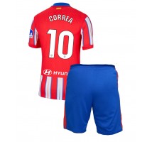 Atletico Madrid Angel Correa #10 Koszulka Podstawowa dzieci 2024-25 Krótki Rękaw (+ krótkie spodenki)