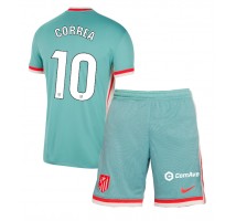 Atletico Madrid Angel Correa #10 Koszulka Wyjazdowa dzieci 2024-25 Krótki Rękaw (+ krótkie spodenki)