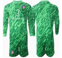 Atletico Madrid Bramkarskie Koszulka Wyjazdowa dzieci 2024-25 Długi Rękaw (+ krótkie spodenki)