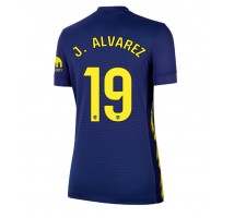 Atletico Madrid Julian Alvarez #19 Koszulka Wyjazdowa damskie 2025-26 Krótki Rękaw