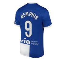 Atletico Madrid Memphis Depay #9 Koszulka Wyjazdowa 2023-24 Krótki Rękaw
