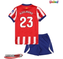 Atletico Madrid Morten Hjulmand #23 Koszulka Podstawowa dzieci 2026-27 Krótki Rękaw (+ krótkie spodenki)