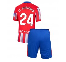 Atletico Madrid Robin Le Normand #24 Koszulka Podstawowa dzieci 2024-25 Krótki Rękaw (+ krótkie spodenki)