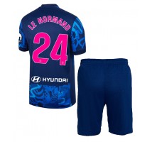 Atletico Madrid Robin Le Normand #24 Koszulka Trzecia dzieci 2024-25 Krótki Rękaw (+ krótkie spodenki)