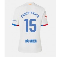 Barcelona Andreas Christensen #15 Koszulka Wyjazdowa damskie 2023-24 Krótki Rękaw