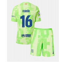 Barcelona Fermin Lopez #16 Koszulka Trzecia dzieci 2024-25 Krótki Rękaw (+ krótkie spodenki)