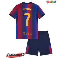 Barcelona Fermin Lopez #7 Koszulka Podstawowa dzieci 2026-27 Krótki Rękaw (+ krótkie spodenki)