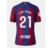 Barcelona Frenkie de Jong #21 Koszulka Podstawowa 2023-24 Krótki Rękaw