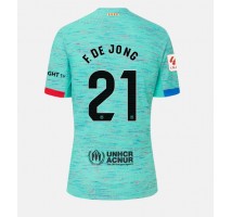 Barcelona Frenkie de Jong #21 Koszulka Trzecia damskie 2023-24 Krótki Rękaw