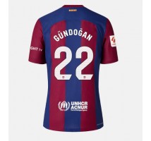 Barcelona Ilkay Gundogan #22 Koszulka Podstawowa damskie 2023-24 Krótki Rękaw