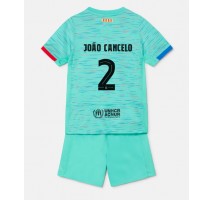 Barcelona Joao Cancelo #2 Koszulka Trzecia dzieci 2023-24 Krótki Rękaw (+ krótkie spodenki)