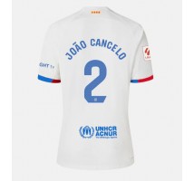 Barcelona Joao Cancelo #2 Koszulka Wyjazdowa damskie 2023-24 Krótki Rękaw
