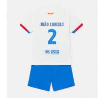 Barcelona Joao Cancelo #2 Koszulka Wyjazdowa dzieci 2023-24 Krótki Rękaw (+ krótkie spodenki)