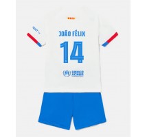 Barcelona Joao Felix #14 Koszulka Wyjazdowa dzieci 2023-24 Krótki Rękaw (+ krótkie spodenki)