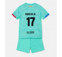 Barcelona Marcos Alonso #17 Koszulka Trzecia dzieci 2023-24 Krótki Rękaw (+ krótkie spodenki)