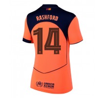 Barcelona Marcus Rashford #14 Koszulka Trzecia damskie 2025-26 Krótki Rękaw