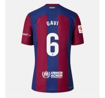 Barcelona Paez Gavi #6 Koszulka Podstawowa damskie 2023-24 Krótki Rękaw