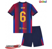 Barcelona Paez Gavi #6 Koszulka Podstawowa dzieci 2026-27 Krótki Rękaw (+ krótkie spodenki)
