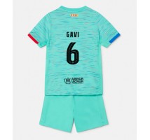 Barcelona Paez Gavi #6 Koszulka Trzecia dzieci 2023-24 Krótki Rękaw (+ krótkie spodenki)