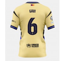 Barcelona Paez Gavi #6 Koszulka Wyjazdowa 2025-26 Krótki Rękaw