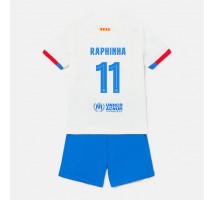 Barcelona Raphinha Belloli #11 Koszulka Wyjazdowa dzieci 2023-24 Krótki Rękaw (+ krótkie spodenki)