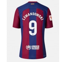 Barcelona Robert Lewandowski #9 Koszulka Podstawowa 2023-24 Krótki Rękaw