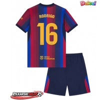 Barcelona Rodri Hernandez #16 Koszulka Podstawowa dzieci 2026-27 Krótki Rękaw (+ krótkie spodenki)