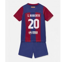 Barcelona Sergi Roberto #20 Koszulka Podstawowa dzieci 2023-24 Krótki Rękaw (+ krótkie spodenki)