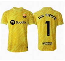 Barcelona Ter Stegen #1 Bramkarskie Koszulka Podstawowa 2024-25 Krótki Rękaw