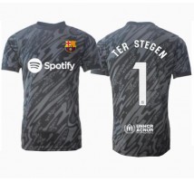 Barcelona Ter Stegen #1 Bramkarskie Koszulka Trzecia 2024-25 Krótki Rękaw
