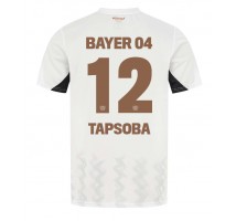 Bayer Leverkusen Edmond Tapsoba #12 Koszulka Wyjazdowa 2024-25 Krótki Rękaw