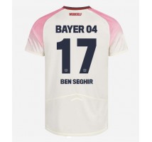 Bayer Leverkusen Eliesse Ben Seghir #17 Koszulka Wyjazdowa 2025-26 Krótki Rękaw