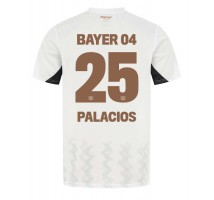 Bayer Leverkusen Exequiel Palacios #25 Koszulka Wyjazdowa 2024-25 Krótki Rękaw