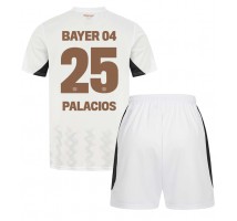 Bayer Leverkusen Exequiel Palacios #25 Koszulka Wyjazdowa dzieci 2024-25 Krótki Rękaw (+ krótkie spodenki)