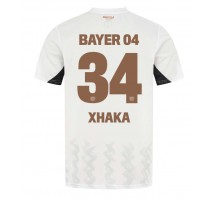 Bayer Leverkusen Granit Xhaka #34 Koszulka Wyjazdowa 2024-25 Krótki Rękaw