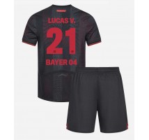 Bayer Leverkusen Lucas Vazquez #21 Koszulka Podstawowa dzieci 2025-26 Krótki Rękaw (+ krótkie spodenki)