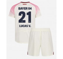 Bayer Leverkusen Lucas Vazquez #21 Koszulka Wyjazdowa dzieci 2025-26 Krótki Rękaw (+ krótkie spodenki)