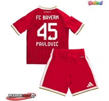 Bayern Munich Aleksandar Pavlovic #45 Koszulka Podstawowa dzieci 2026-27 Krótki Rękaw (+ krótkie spodenki)